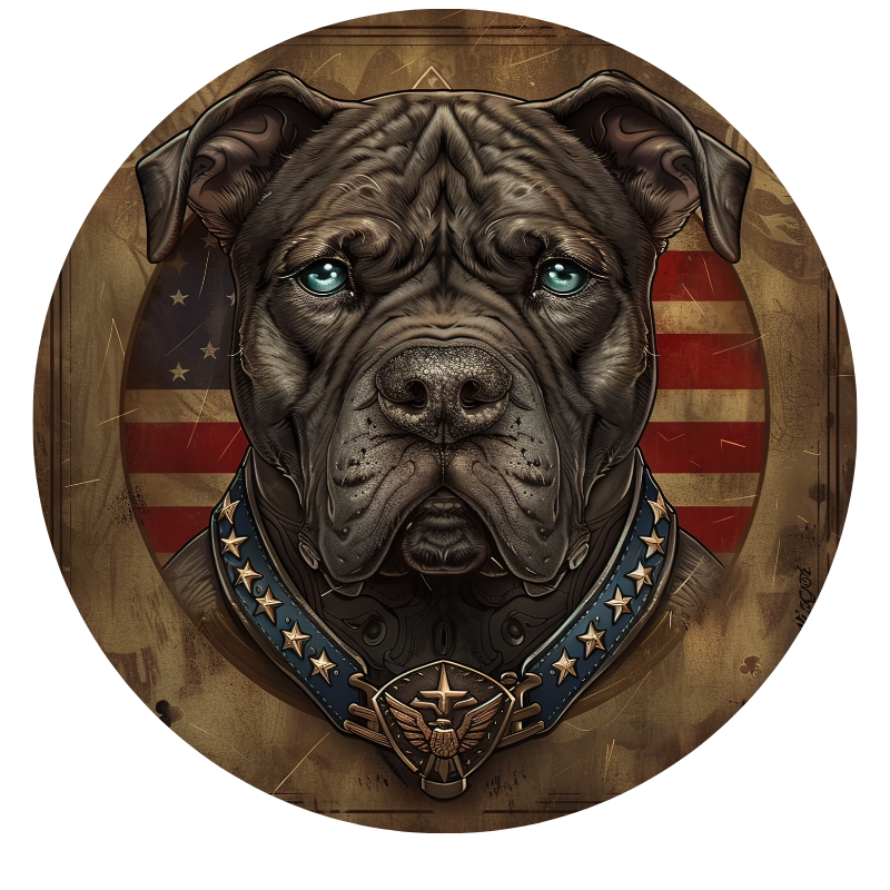 Load image into Gallery viewer, American Flag Dog 10 Spare Tire Cover
