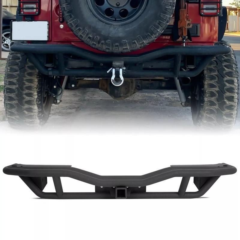 Load image into Gallery viewer, Rear Bumper  w/ Receiver Hitch For 07-18 Jeep Wrangler JK
