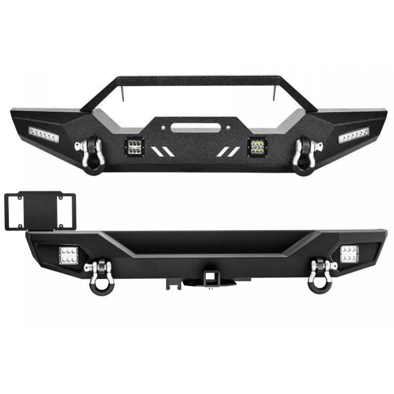 Load image into Gallery viewer, Front / Rear Bumper for 18-24 Jeep Wrangler JL &amp; Unlimited w/ Led Lights
