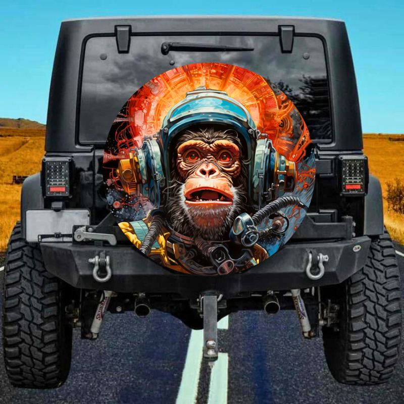 Load image into Gallery viewer, Space Monkeys 3 Spare Tire Cover
