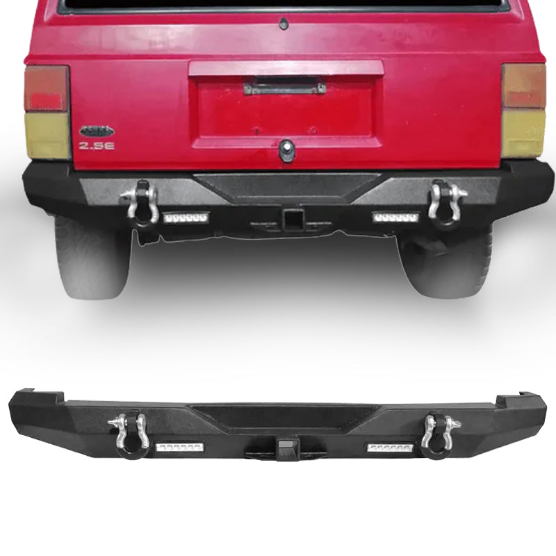 Load image into Gallery viewer, Rear Bumper w/ Floodlight &amp; D-Ring  Hitch Receiver For Jeep Cherokee XJ 1984-2001
