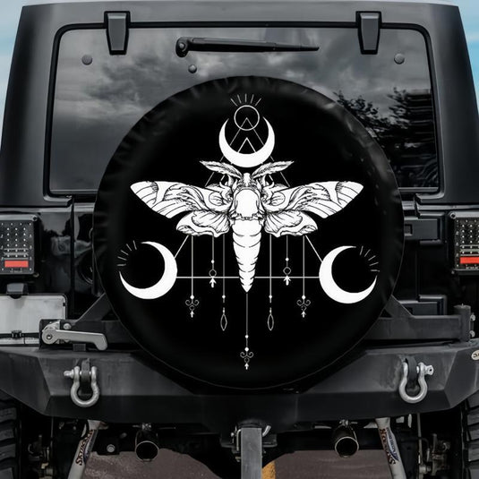 Celestial Moth Spare Tire Cover