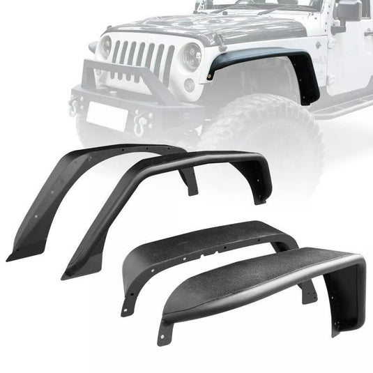 Metal Tubular Fender Flares For 07-18 JEEP WRANGLER JK