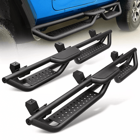 Steel Running Boards for 18-24 Jeep Wrangler JL Unlimited 4 Door