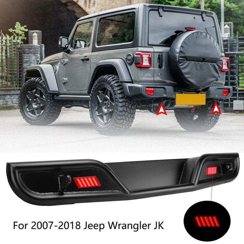 Load image into Gallery viewer, Rear Bumper w/ LED D-Ring  Fits For 07-18 Jeep Wrangler JK JKU
