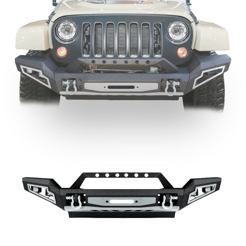 Load image into Gallery viewer, Pathmods Front Bumper with LED Lights Fits 07-18 Jeep Wrangler JK
