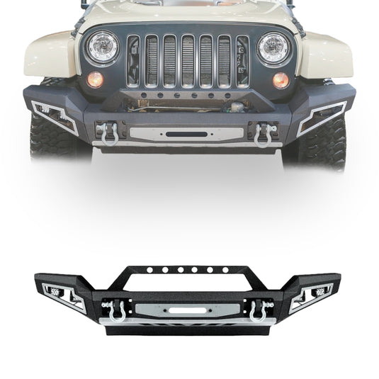 Pathmods Front Bumper with LED Lights Fits 07-18 Jeep Wrangler JK