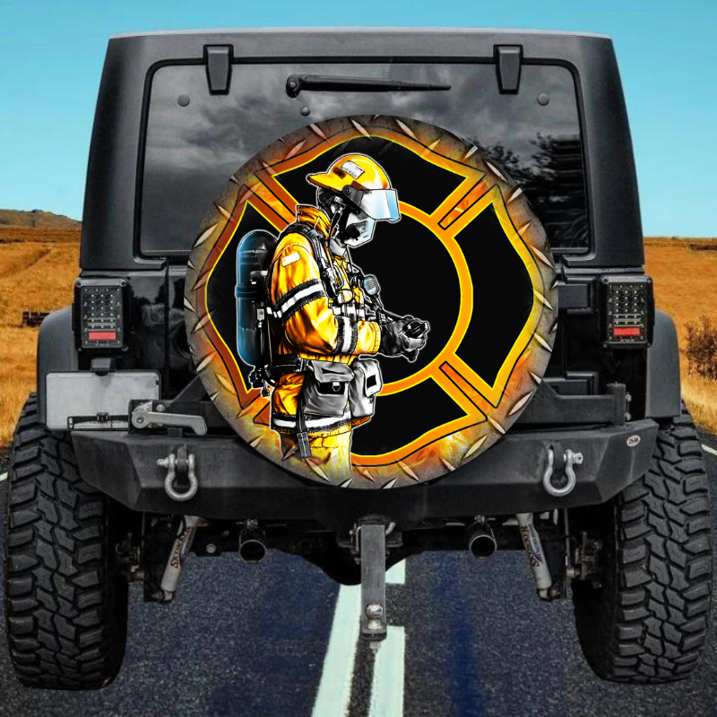 Load image into Gallery viewer, Firefighter 12 spare tire cover thickened leather universal
