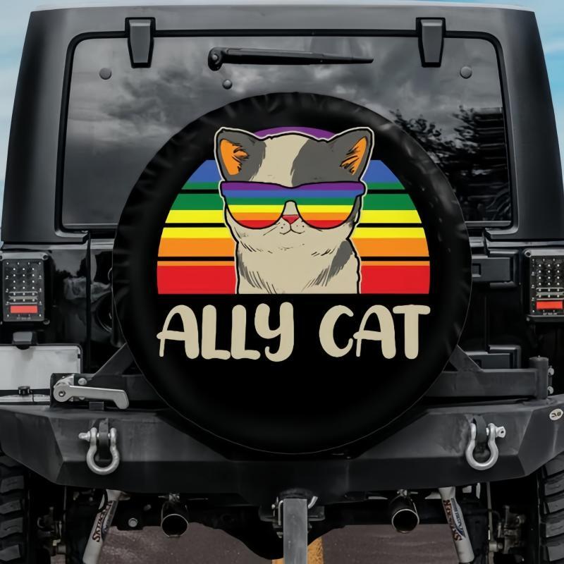 Load image into Gallery viewer, Ally Cat LGBT Tire Cover
