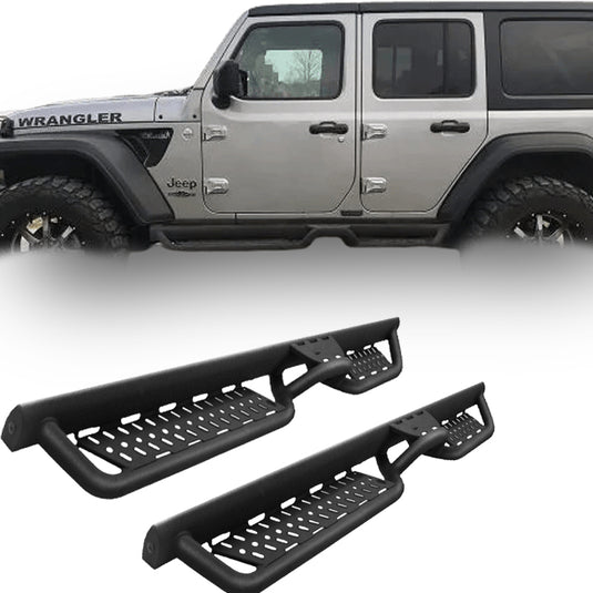 Drop Step Bars Fits For 07-18 Jeep Wrangler JK 4 Door