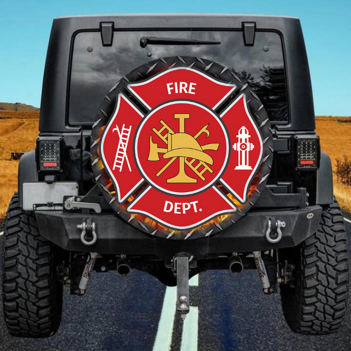 Firefighter 17 spare tire cover thickened leather universal