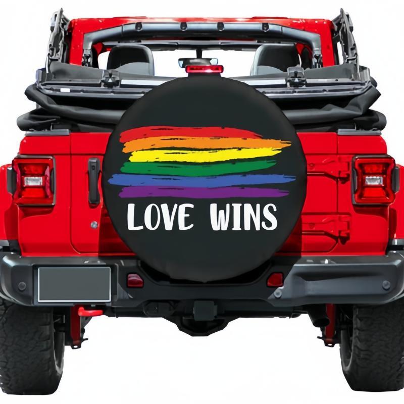 Load image into Gallery viewer, Love Wins Spare Tire Cover
