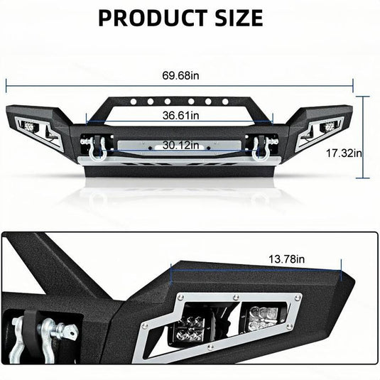 Pathmods Front Bumper with LED Lights Fits 07-18 Jeep Wrangler JK