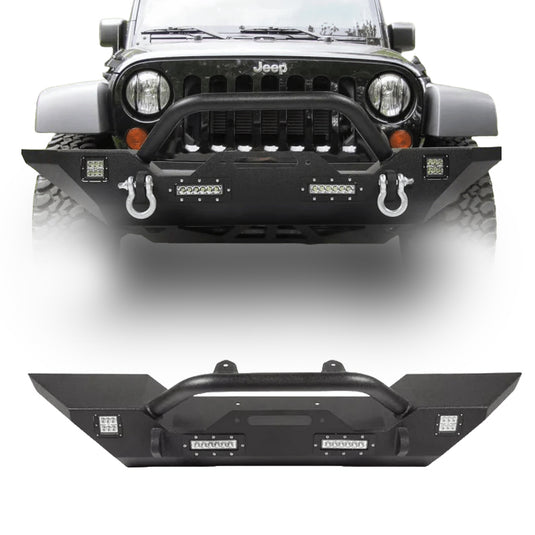 Bumper w/ Led Lights for 20-24 Jeep Gladiator JT