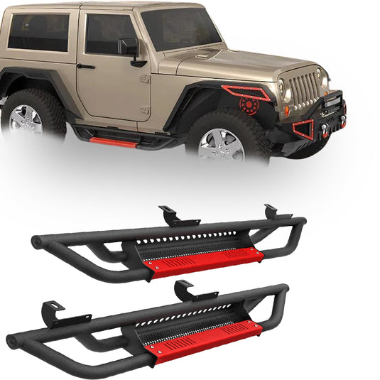 Running Boards builts for 07-18 Jeep Wrangler JK 2 Door Nerf Bars