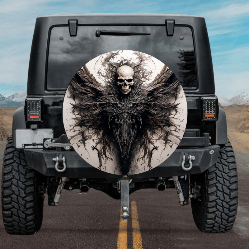 Load image into Gallery viewer, New skull design Spare Tire Cover Thickening Leather Universal
