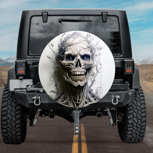 New skull design Spare Tire Cover Thickening Leather Universal - Ⅱ