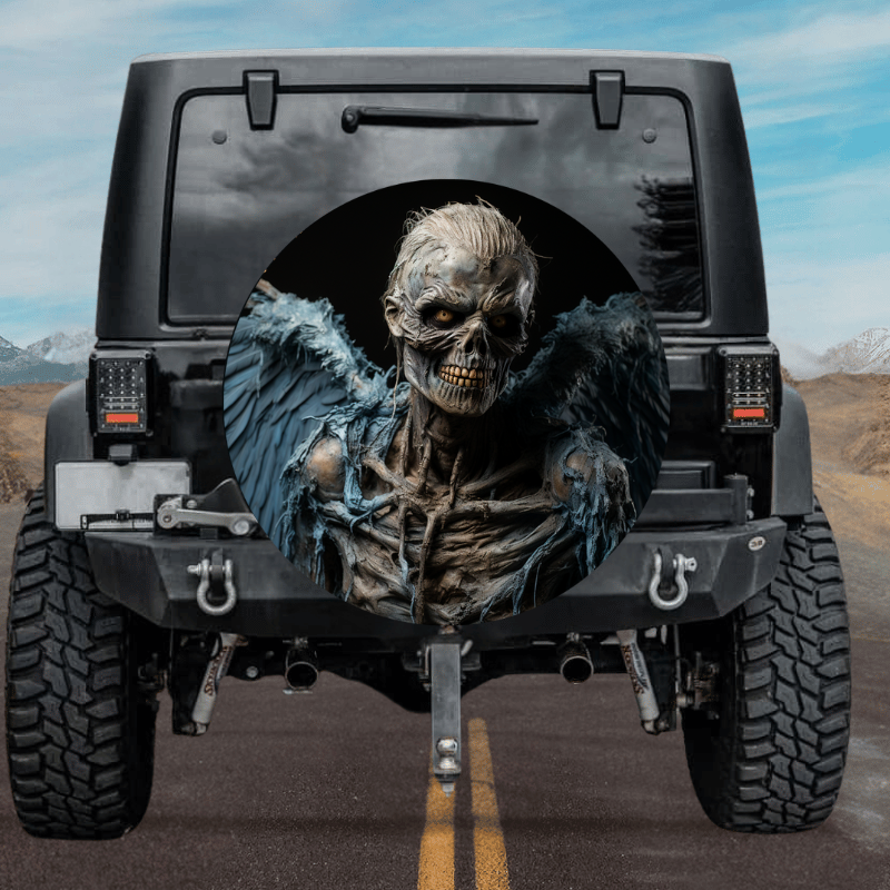 Load image into Gallery viewer, New skull design spare tire cover thickened leather universal - Skeleton Warrior
