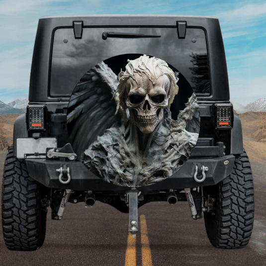 New skull design spare tire cover thickened leather universal - Skeleton Warrior Ⅱ