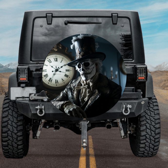 New skull design spare tire cover thickened leather universal - Skeleton Gentleman Ⅱ