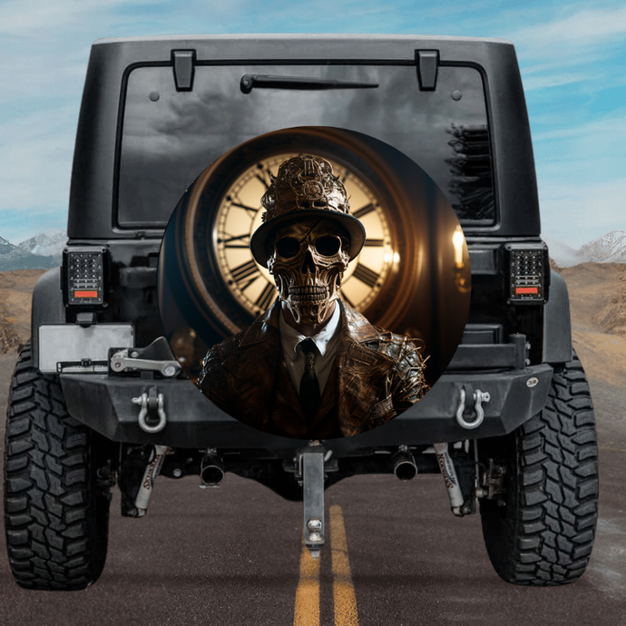 New skull design spare tire cover thickened leather universal - Steampunk Ⅱ