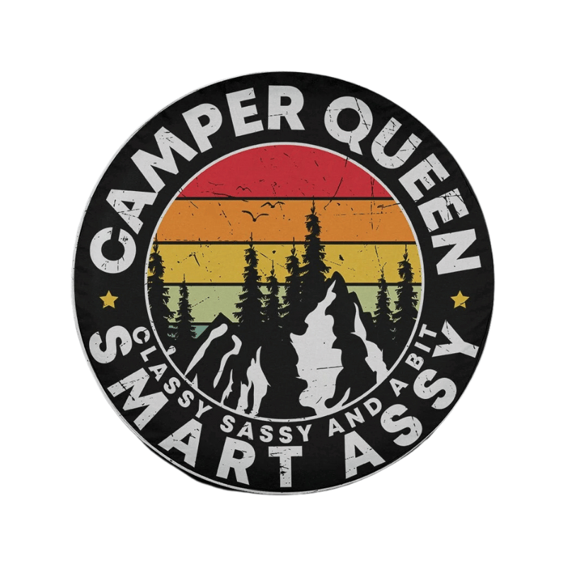 Load image into Gallery viewer, Camper Queen Classy Sassy Camping Spare Tire Cover Thickening Leather Universal
