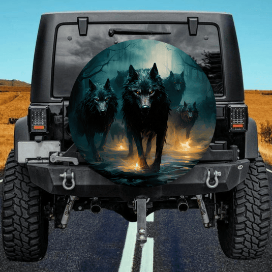 Werewolves spare tire cover thickened leather universal