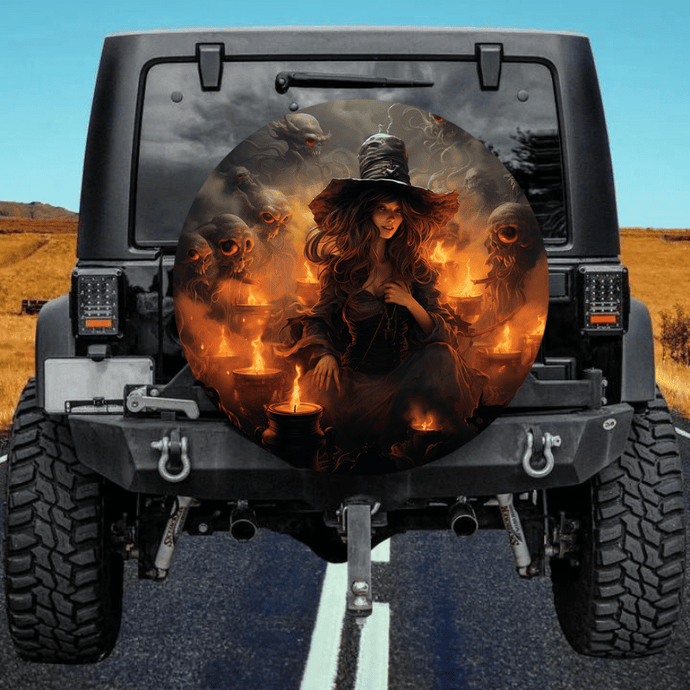 Witch 4 spare tire cover thickened leather universal