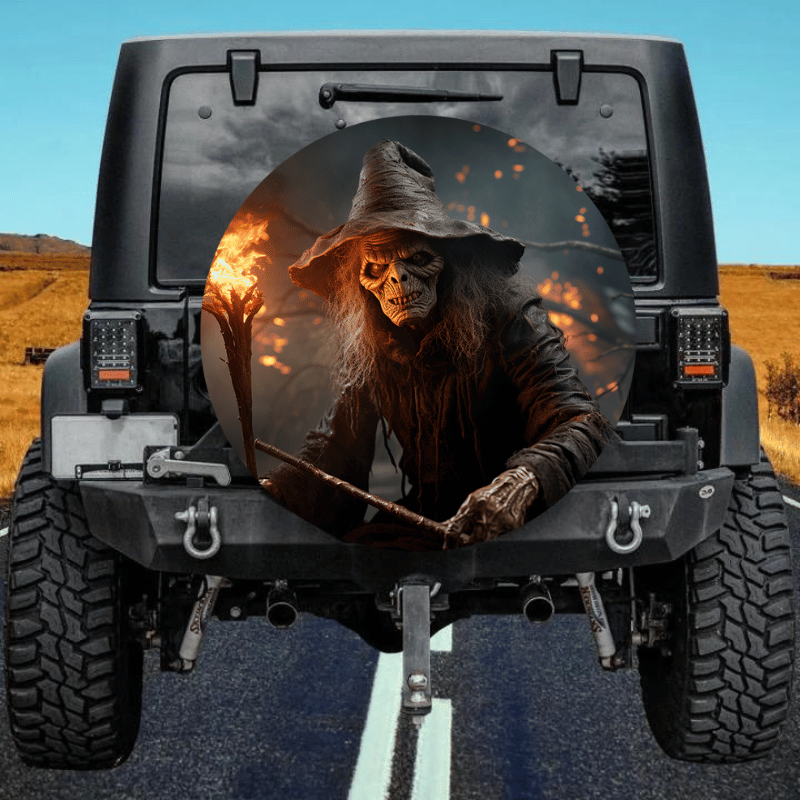 Load image into Gallery viewer, Witch 6 spare tire cover thickened leather universal
