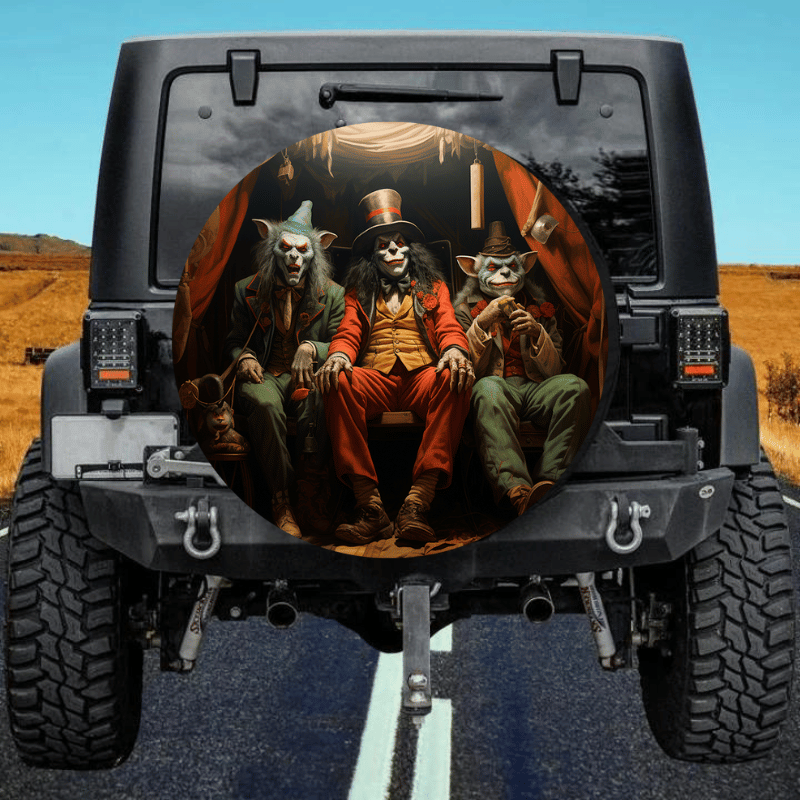 Load image into Gallery viewer, Circus 3 tire cover thickened leather universal
