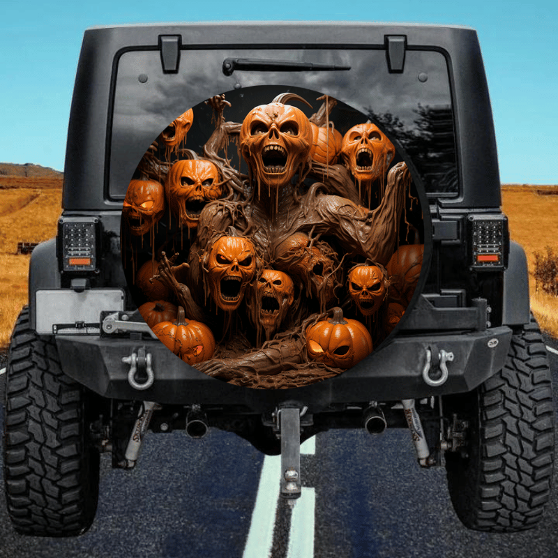 Load image into Gallery viewer, Pumpkin 5 spare tire cover thickened leather universal
