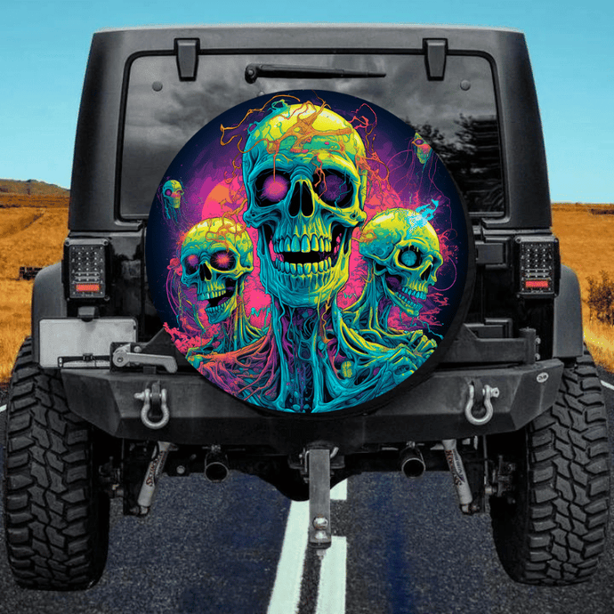 Zombie spare tire cover thickened leather universal