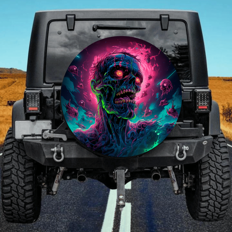 Load image into Gallery viewer, Zombie 6 spare tire cover thickened leather universal
