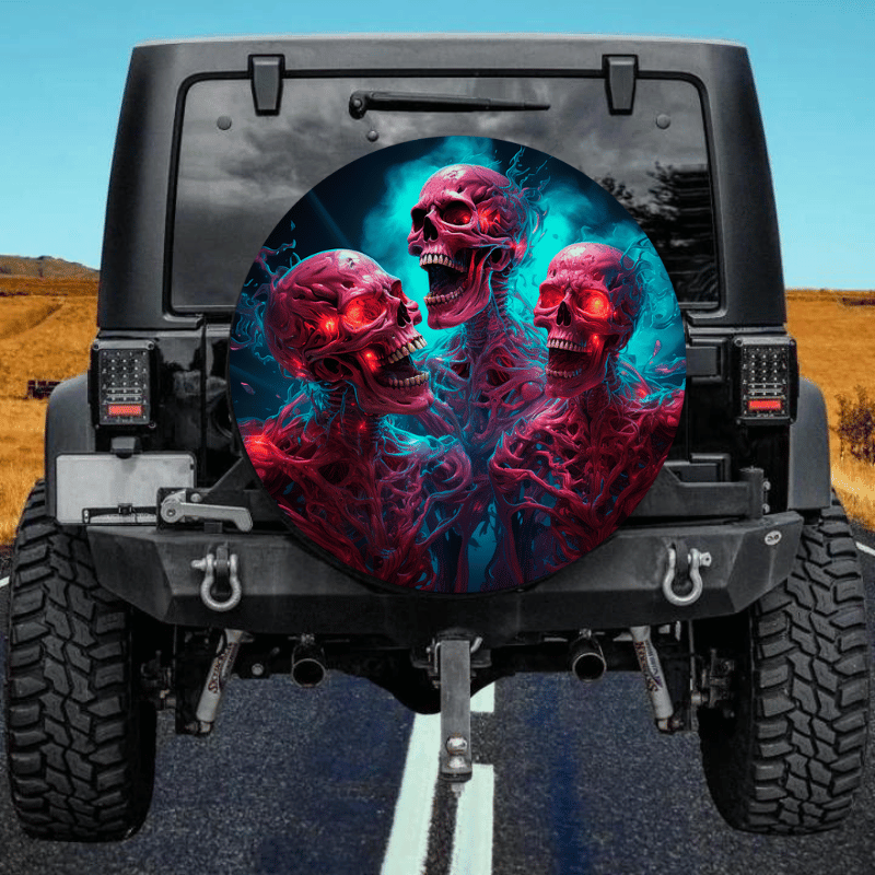 Load image into Gallery viewer, Zombie 5 spare tire cover thickened leather universal
