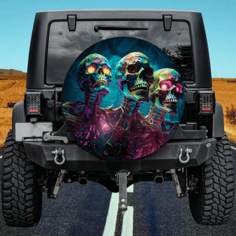 Load image into Gallery viewer, Zombie 3 spare tire cover thickened leather universal
