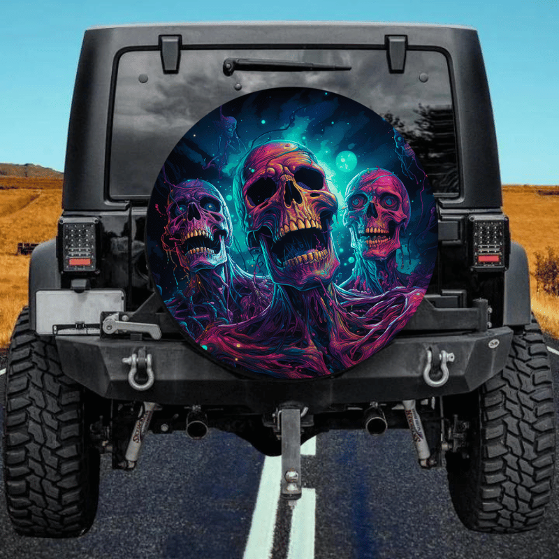 Load image into Gallery viewer, Zombie 2 spare tire cover thickened leather universal
