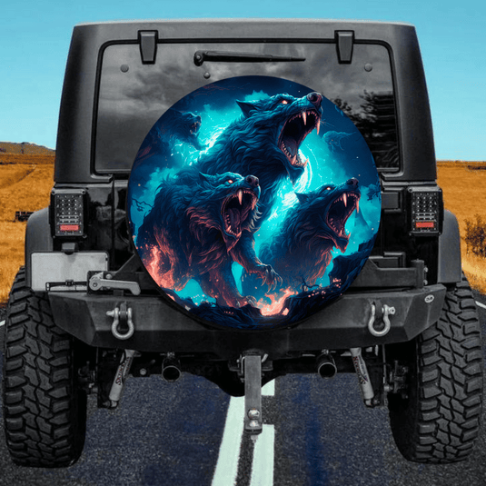 Werewolf 4 spare tire cover thickened leather universal