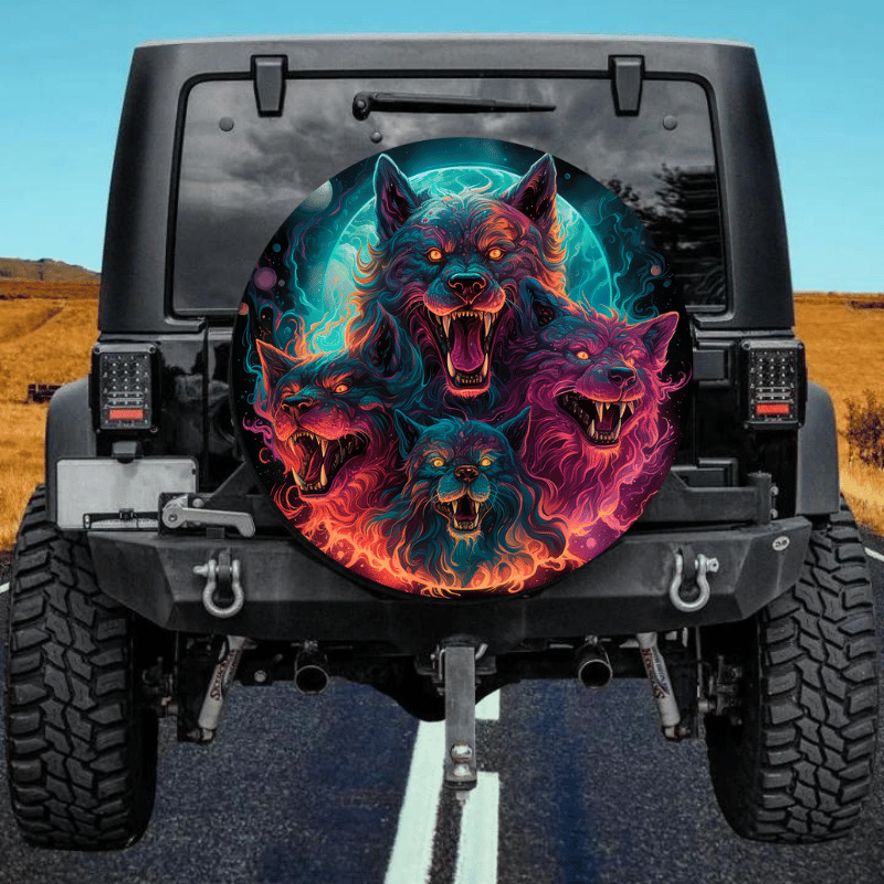 Load image into Gallery viewer, Werewolf 2 spare tire cover thickened leather universal
