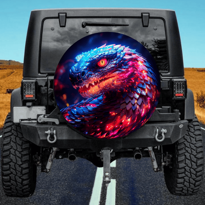 Serpents spare tire cover thickened leather universal