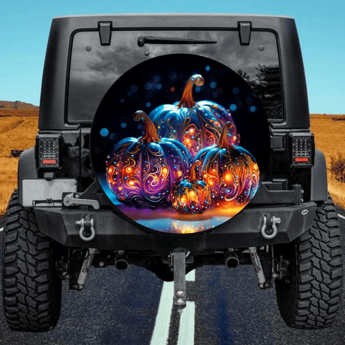 Pumpkin spare tire cover thickened leather universal