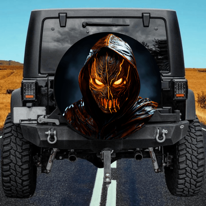 Pumpkin Mask spare tire cover thickened leather universal