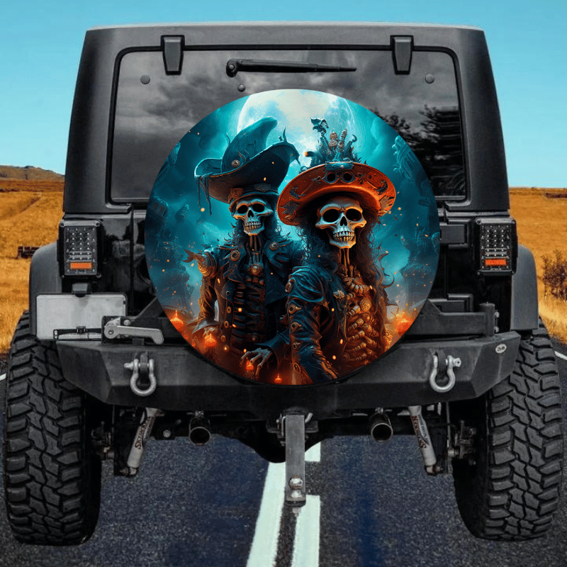 Load image into Gallery viewer, Pirates spare tire cover thickened leather universal
