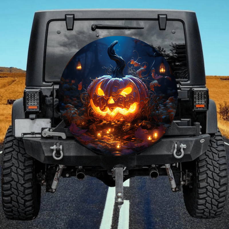 Load image into Gallery viewer, Pumpkin 2 spare tire cover thickened leather universal
