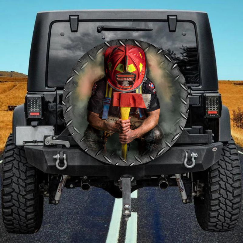 Load image into Gallery viewer, Firefighter 2 spare tire cover thickened leather universal
