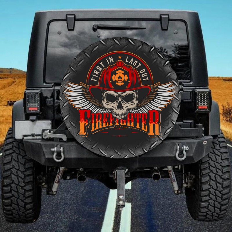 Load image into Gallery viewer, Firefighter 3 spare tire cover thickened leather universal
