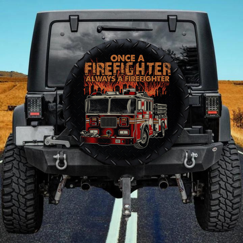 Load image into Gallery viewer, Firefighter 5 spare tire cover thickened leather universal
