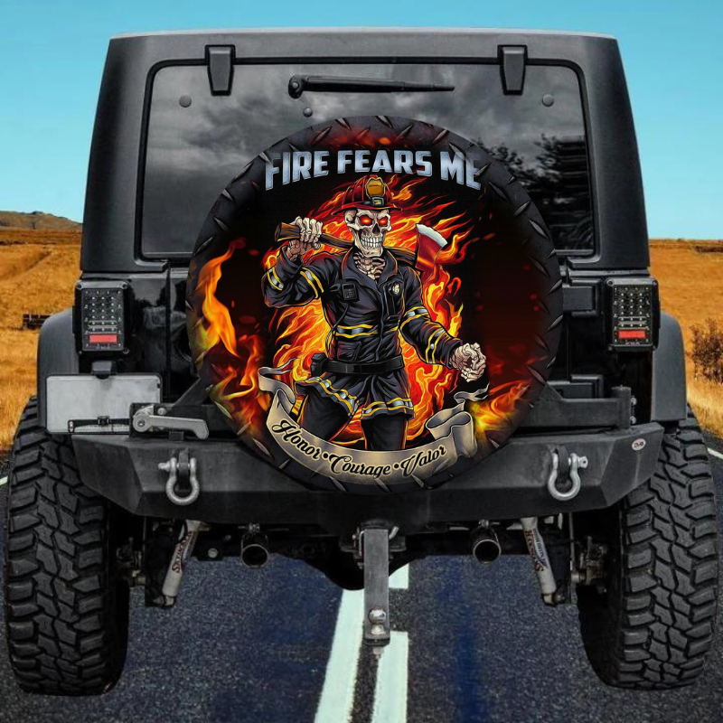 Load image into Gallery viewer, Firefighter 7 spare tire cover thickened leather universal
