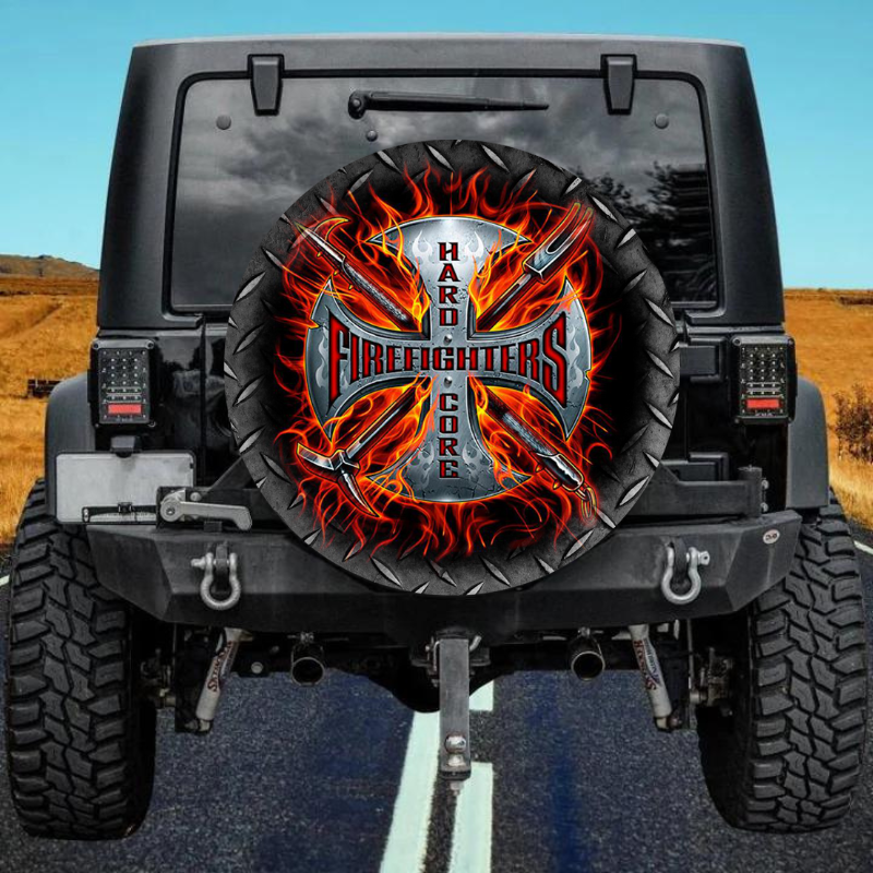 Load image into Gallery viewer, Firefighter 11 spare tire cover thickened leather universal
