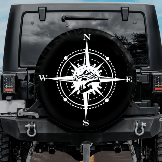 Camping Compass Spare Tire Cover