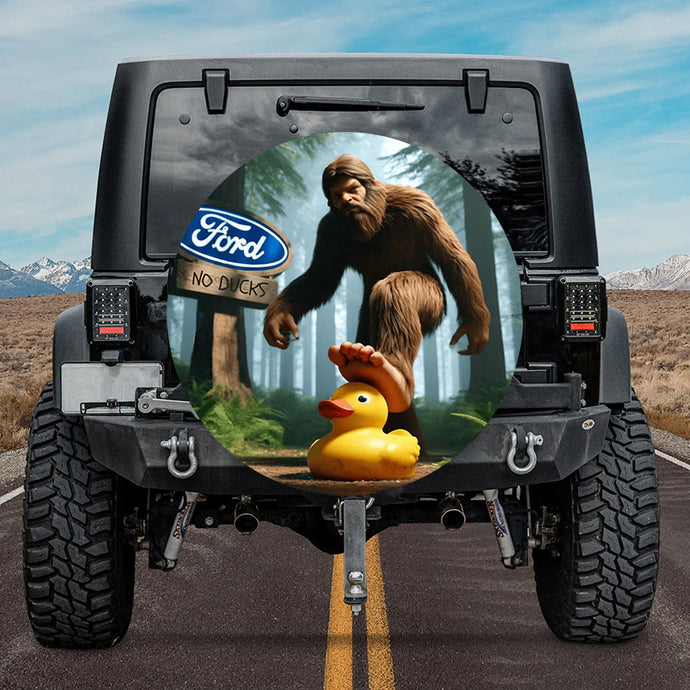 Bigfoot and Rubber Duck Spare Tire Cover